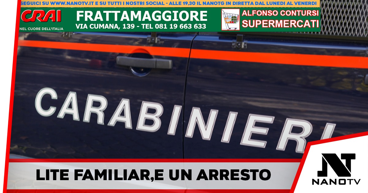 Lite familiare, aggrediti anche i carabinieri intervenuti. Un arresto in provincia di Salerno