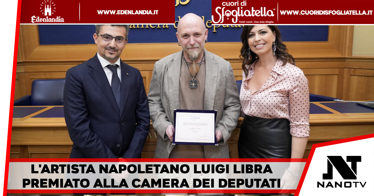 Luigi Libra premiato alla Camera dei Deputati per il suo nuovo singolo Libertà