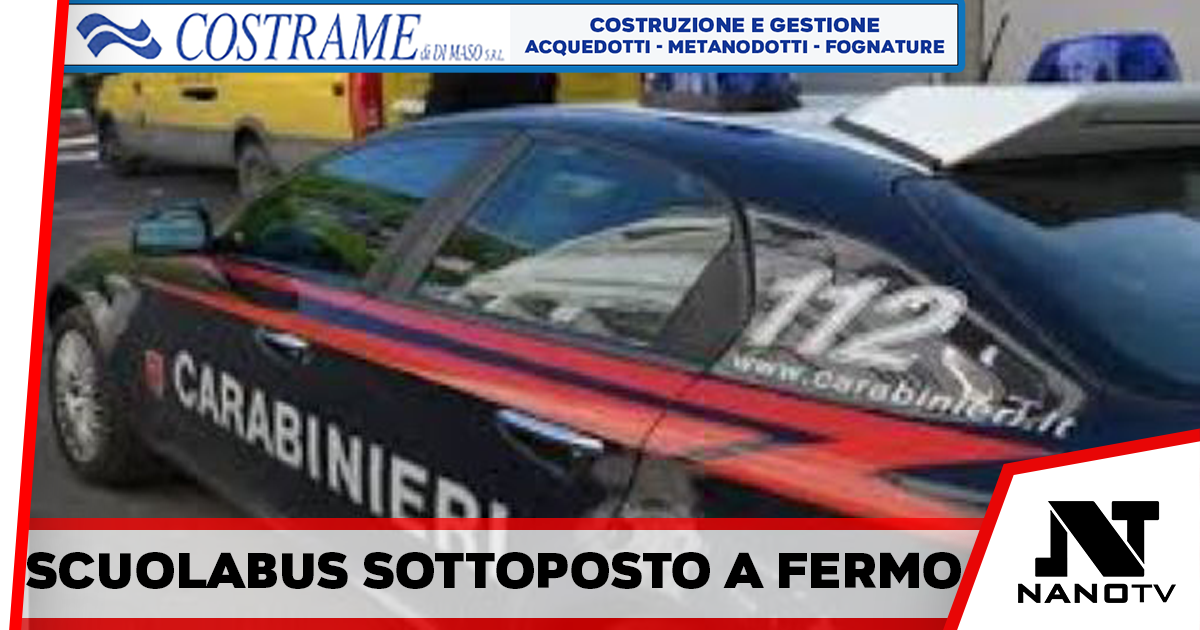 Roccapiemonte: scuolabus sottoposto a fermo, autista sanzionato. Non aveva la patente adatta