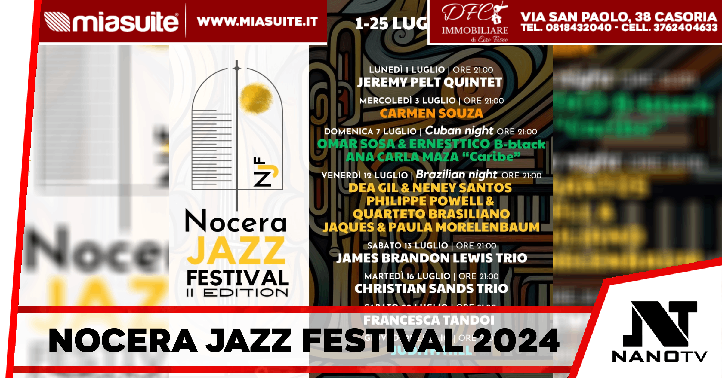 Nocera Inferiore – Nocera Jazz Festival 2024: I suoni di Cuba atterrano al Castello del Parco Fienga