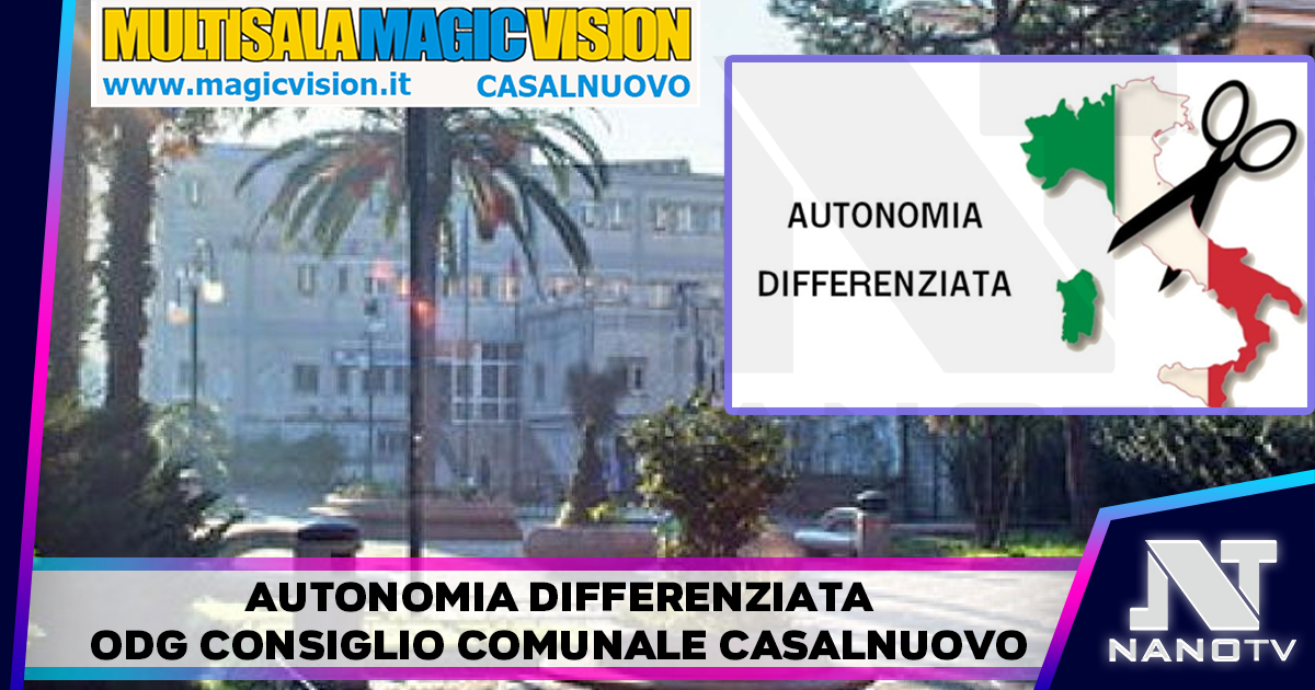 AUTONOMIA: A CASALNUOVO ODG IN CONSIGLIO PER SOSTENERE REFERENDUM