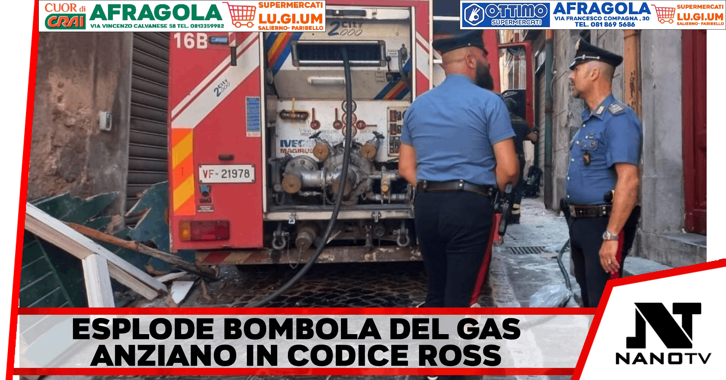 Napoli – Esplosione in Zona Camaldoli: Un 69enne trasferito in codice rosso al Cardarelli, illesa la moglie
