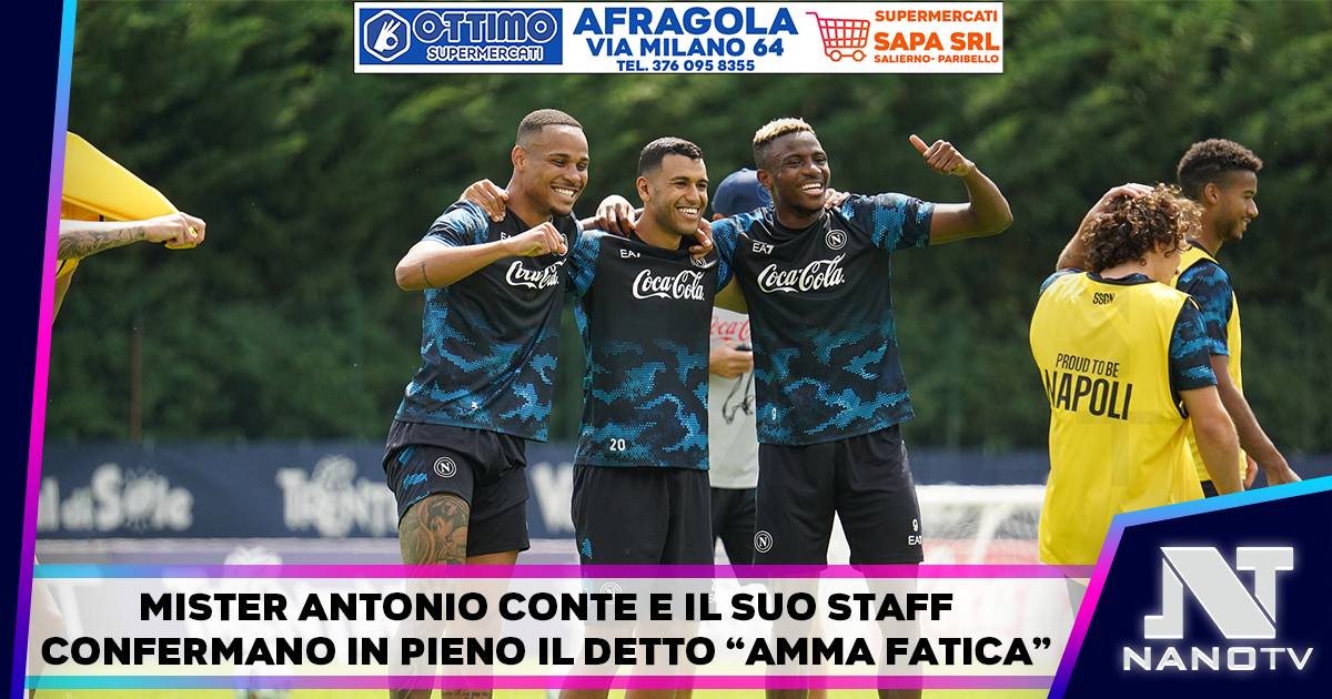 MISTER CONTE “OCCUPA” IL CAMPO DI GIOCO A CARCIATO: “ABBIAMO INIZIATO A LAVORARE NELLA MANIERA GIUSTA…”