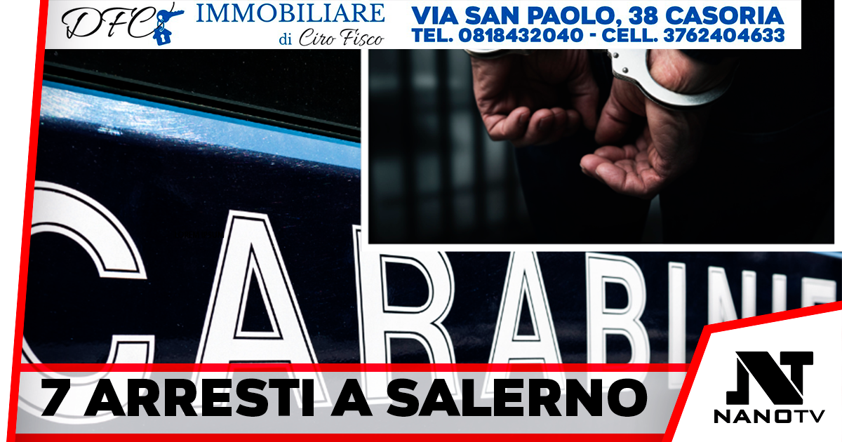 Rapine, furti e truffe aggravate 7 arresti a Salerno. Le vittime venivano narcotizzate
