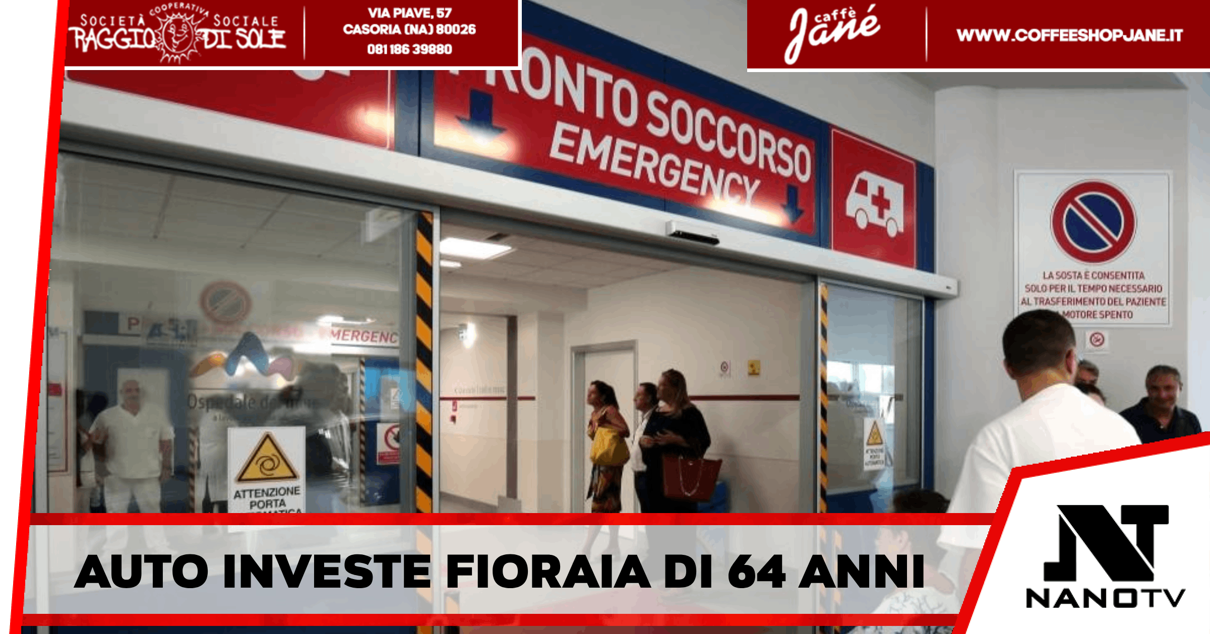 Nola – Tragico incidente questa mattina: Auto investe Antonietta Iovino, una fioraia di 64 anni, deceduta dopo il suo arrivo in ospedale