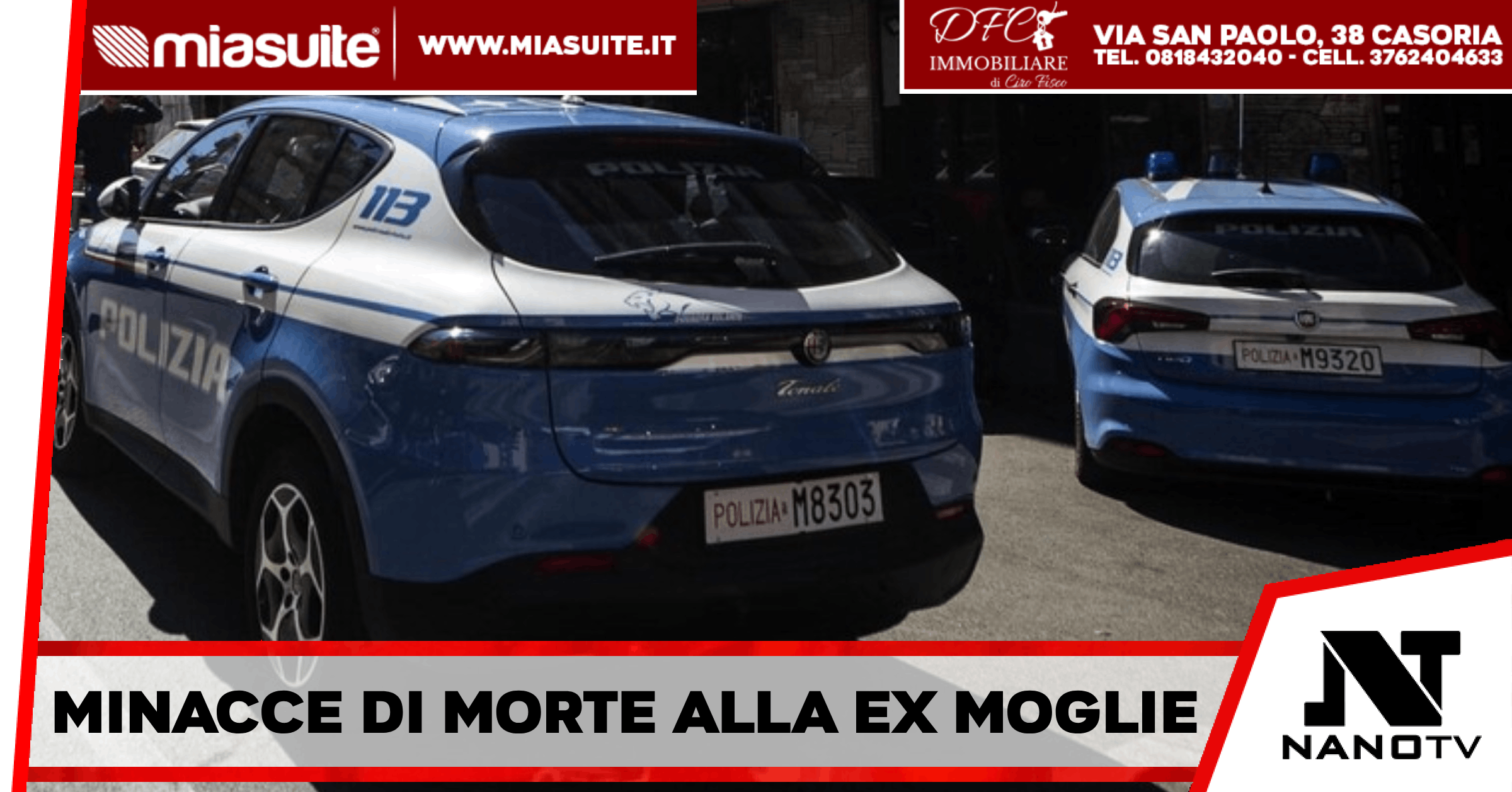 Telese Terme – Minacce di morte alla ex moglie e alla figlia disabile, voleva costringerle a trasferirsi altrove