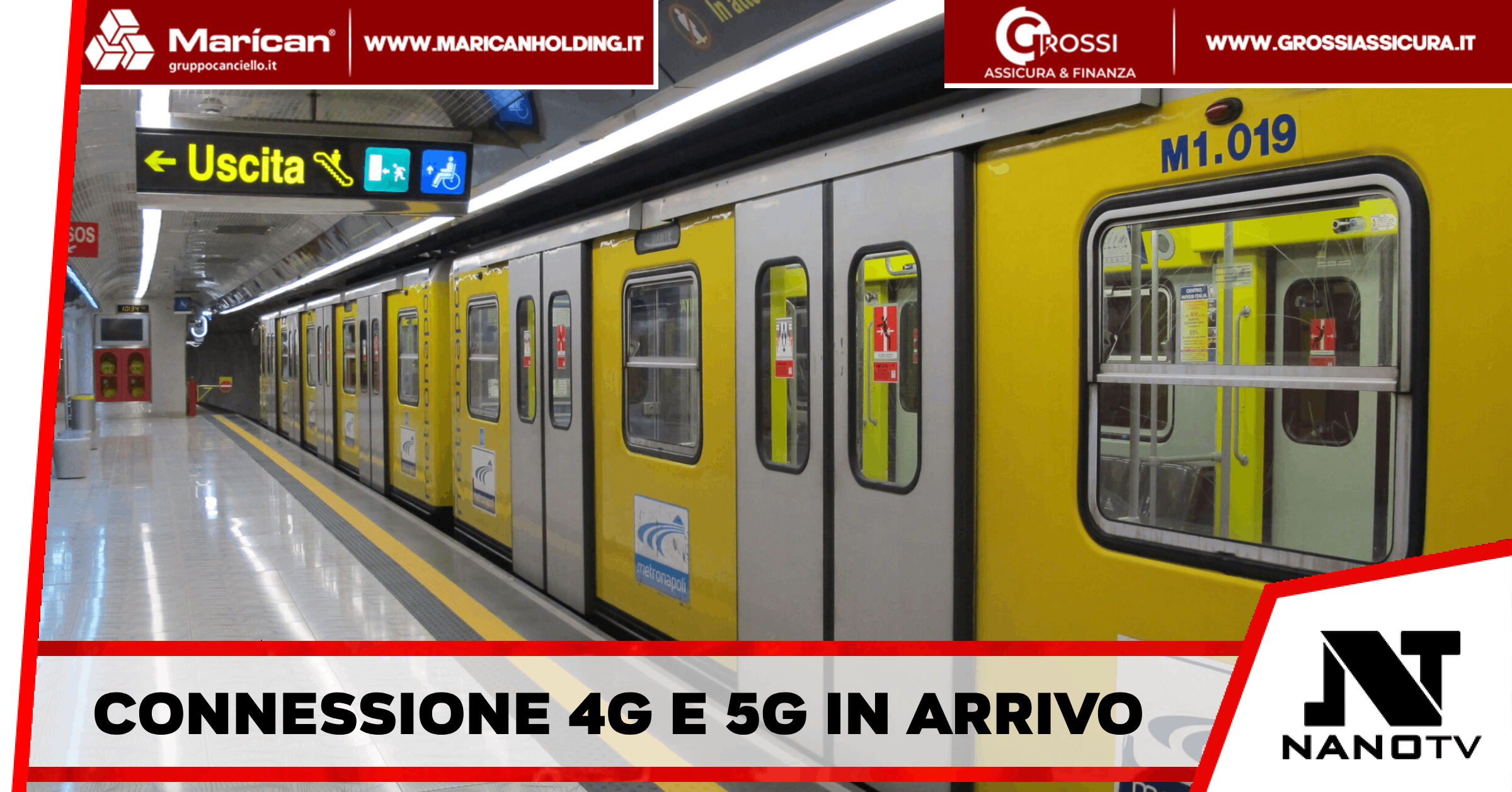 Napoli – Arriva la connessione 4G e 5GReady nella linea 1 della metropolitana di Napoli