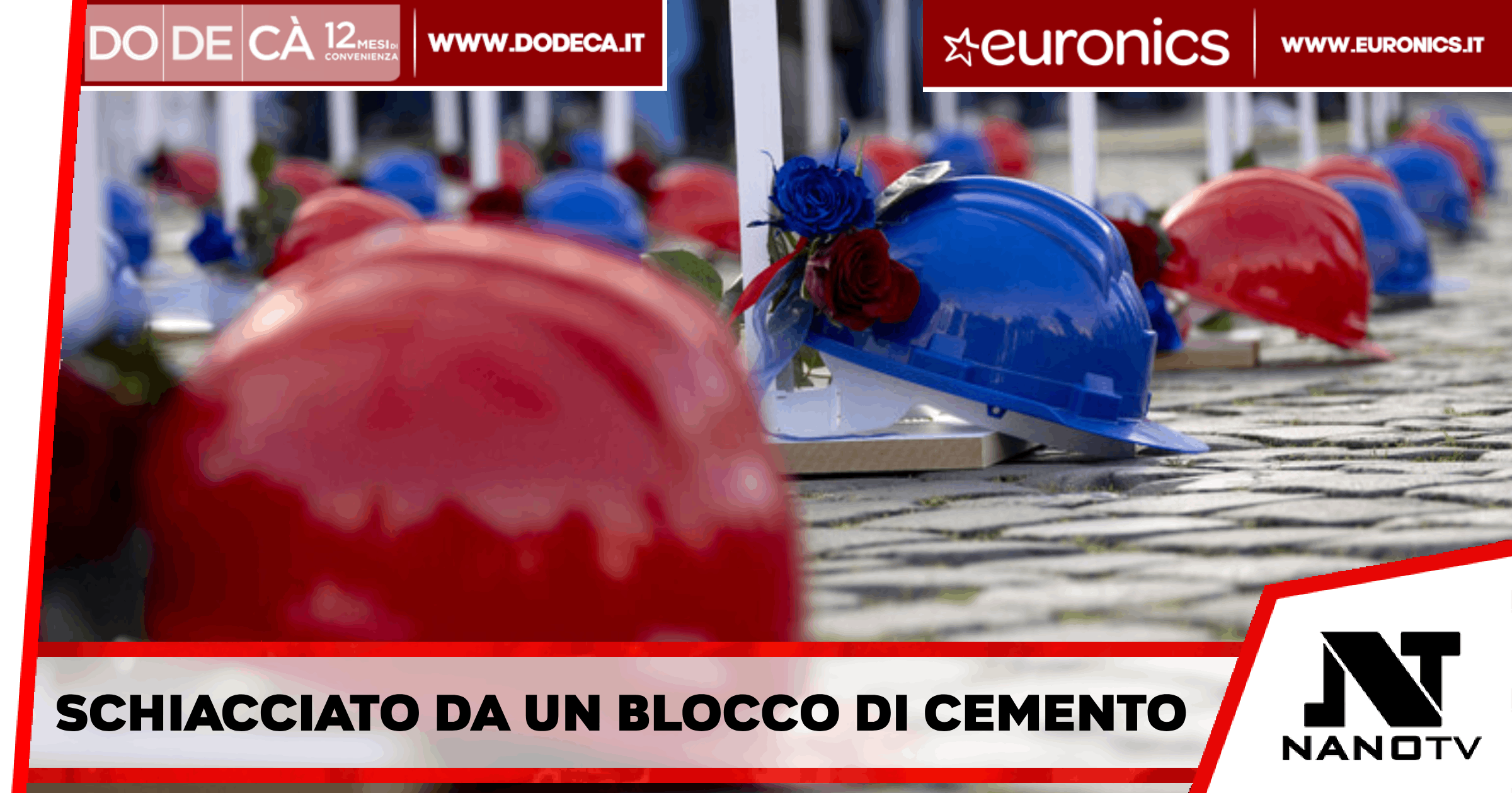 Napoli – Morto a Scafati, schiacciato sotto un blocco di cemento, mentre lavorava alla costruzione di un muro