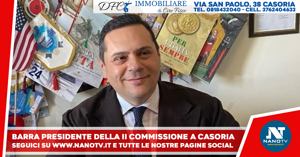 Casoria. II Commissione consiliare Bilancio, Tributi, Patrimonio e Attività produttive, riconfermato il Giuseppe Barra a presidente