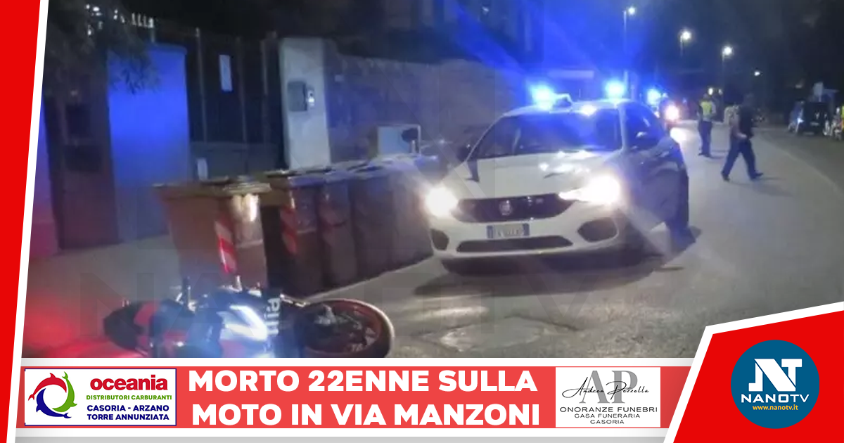 Perde il controllo della moto, 22enne morto a Napoli L’incidente in via Manzoni