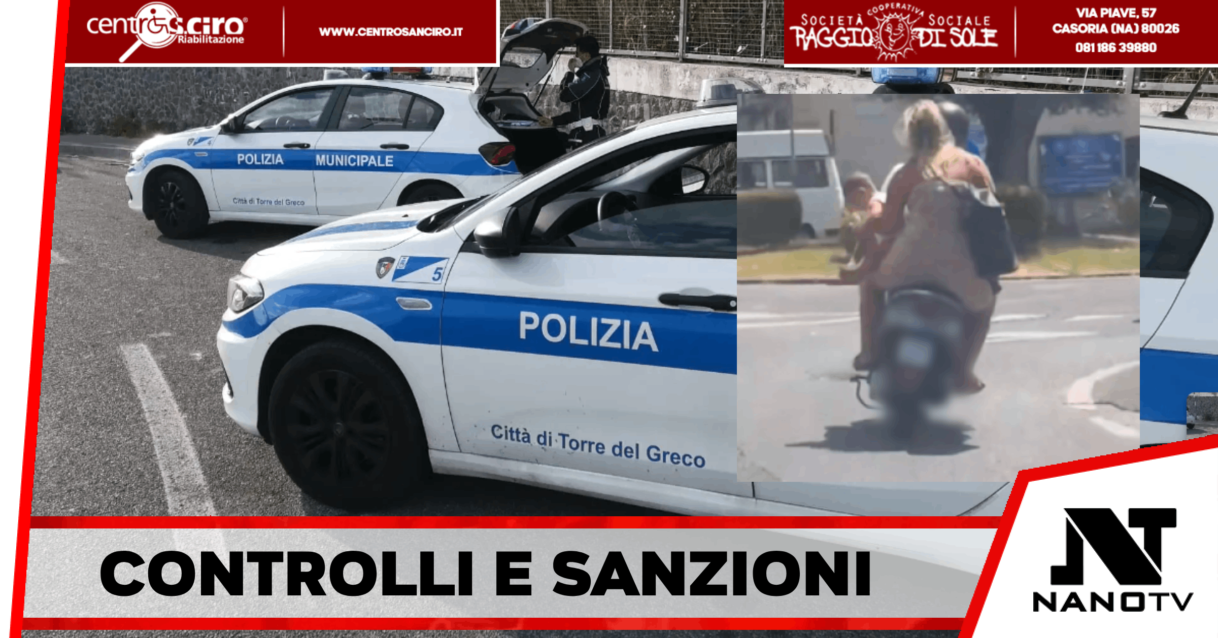 Torre del Greco – Intensificati i controlli della Polizia locale, rilevate 35 infrazioni