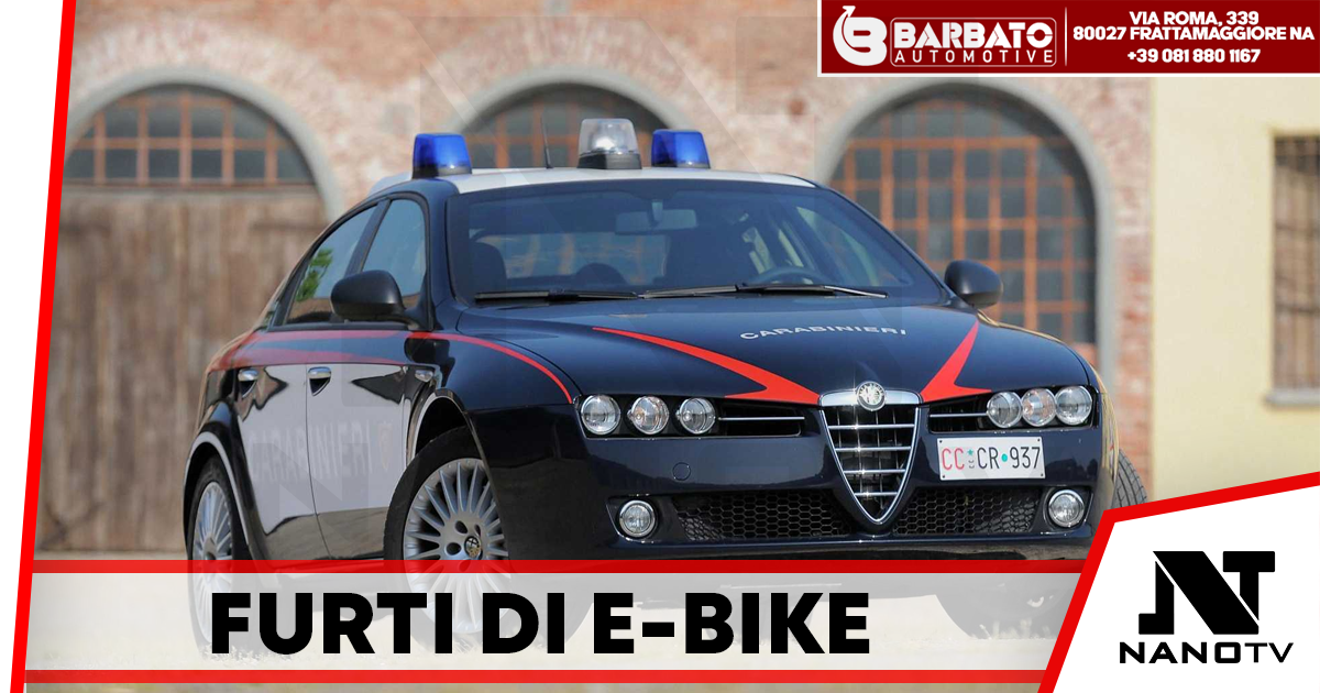 Sorrento: quinto arresto in un mese per furti di E-Bike