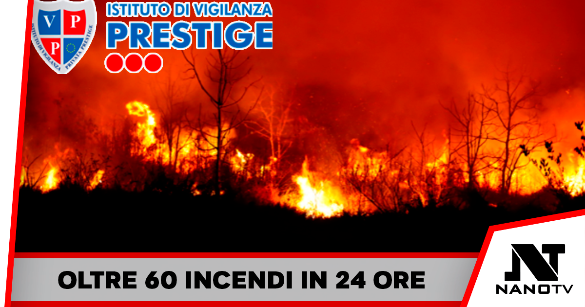 Incendi nell’Avellinese: oltre 60 in 24 ore, la situazione