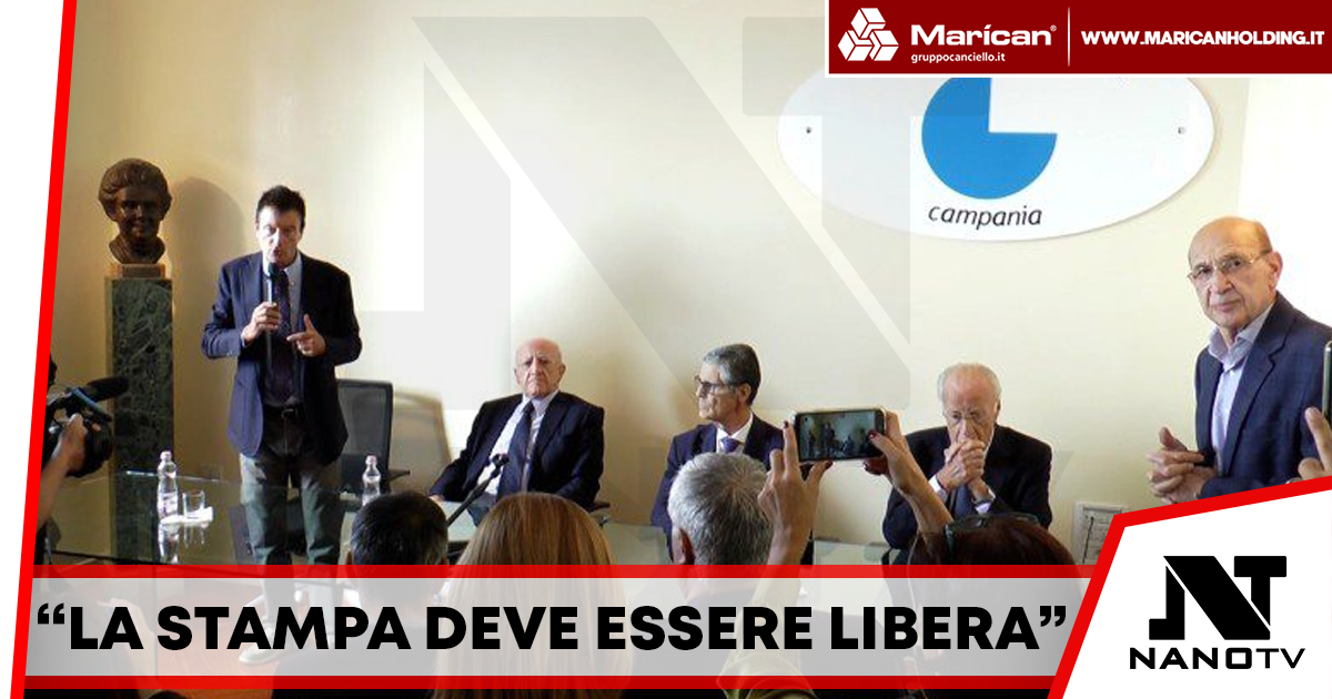 De Luca: “Libertà di stampa piena, ma serve responsabilità”