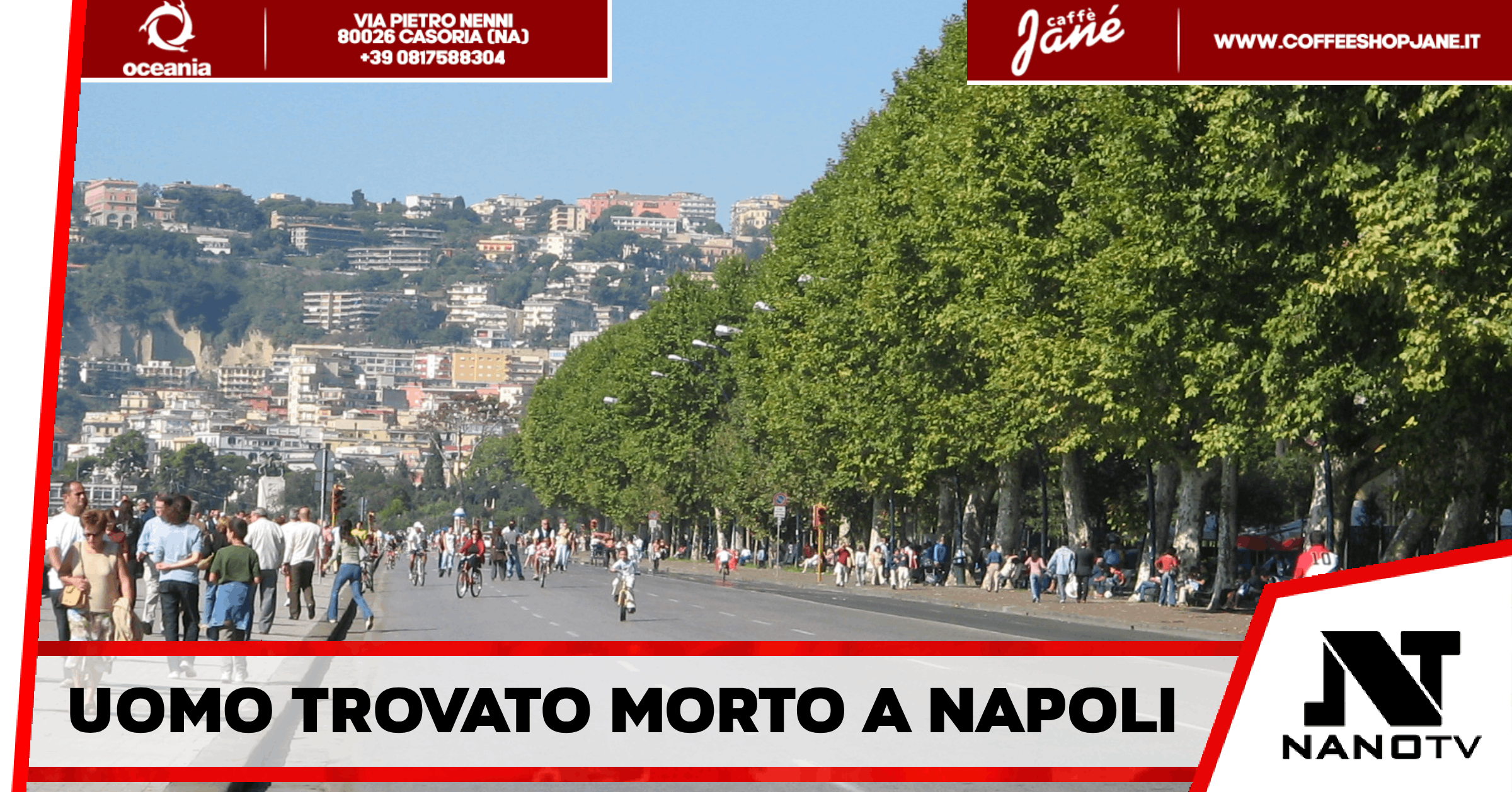 Napoli – Uomo trovato morto nei giardinetti lungo il viale Dohrn, nei pressi del lungomare