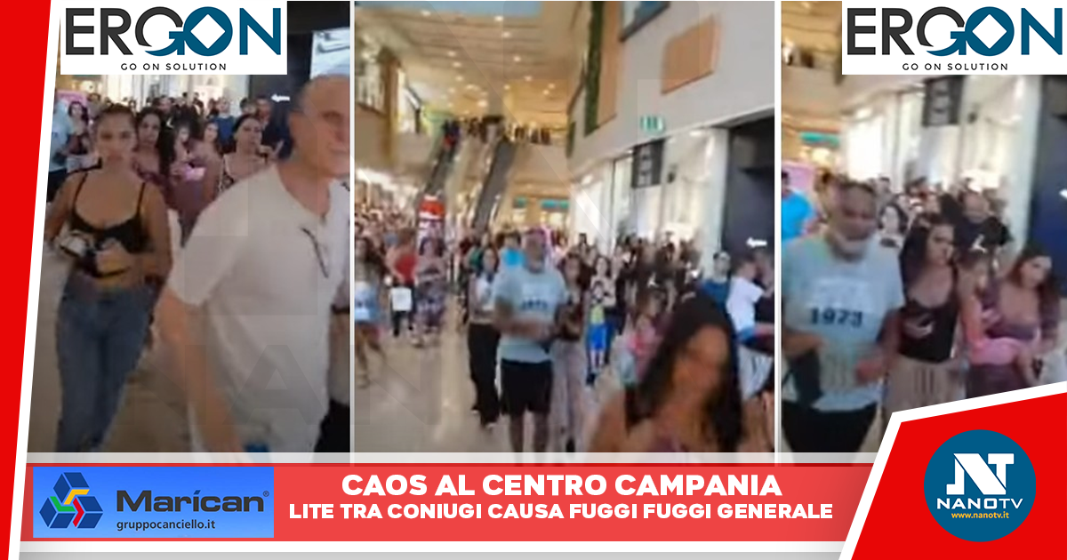 Panico al centro commerciale Campania: lite, paura e fuggi fuggi generale