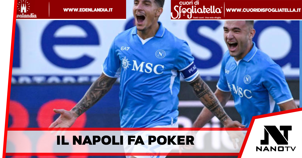 Il Napoli vince a Cagliari e non mancano minuti di sospensione per lanci di petardi