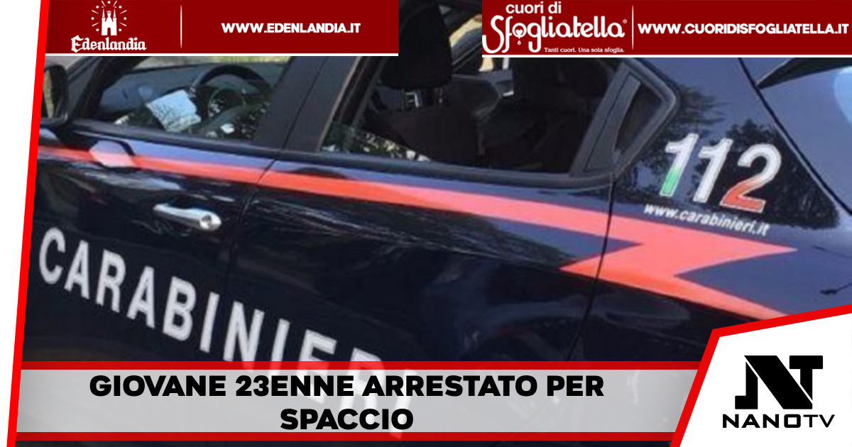 Marcianise – Giovane di 23 anni viene arrestato dai Carabinieri per spaccio