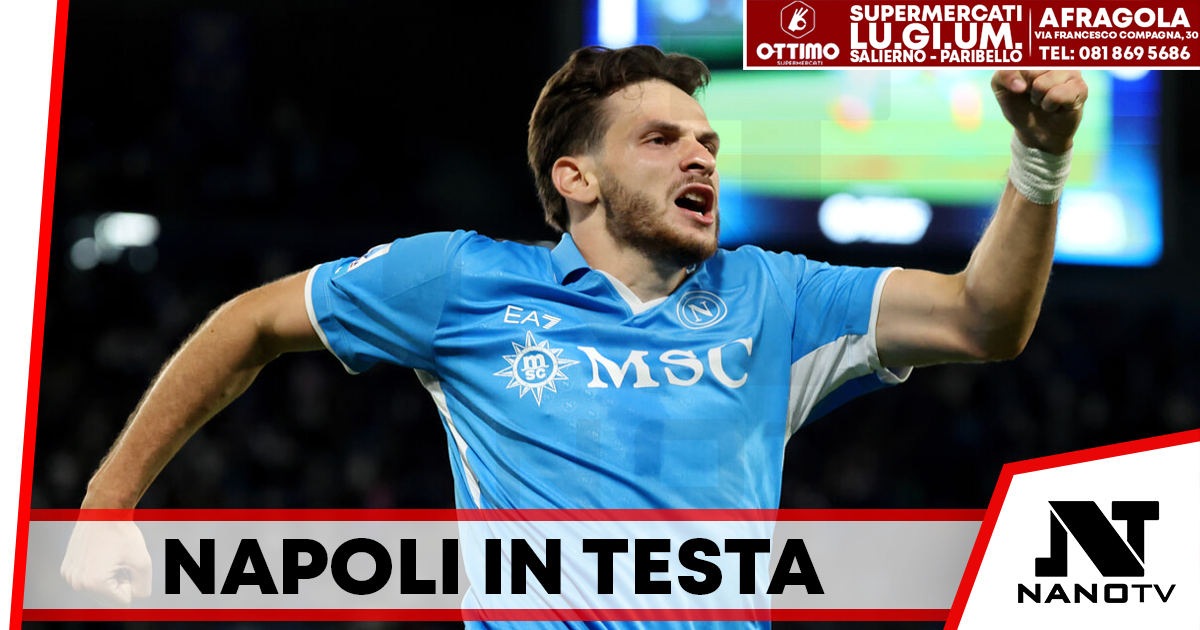 Napoli domina il Monza e vola in testa alla classifica