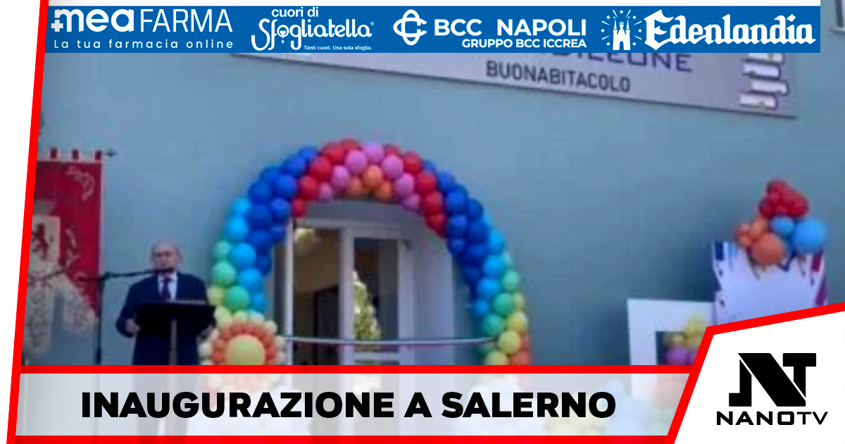 Inizio scuola in Campania. Il caloroso augurio durante l’inaugurazione del nuovo Istituto salernitano