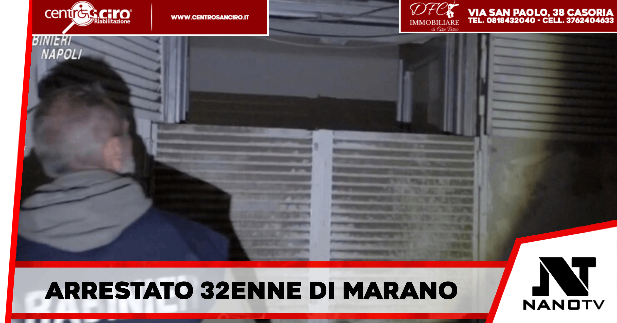 Marano – Un uomo sfuggito da un blitz anti droga a Marano trovato insieme alla propria famiglia, arrestato