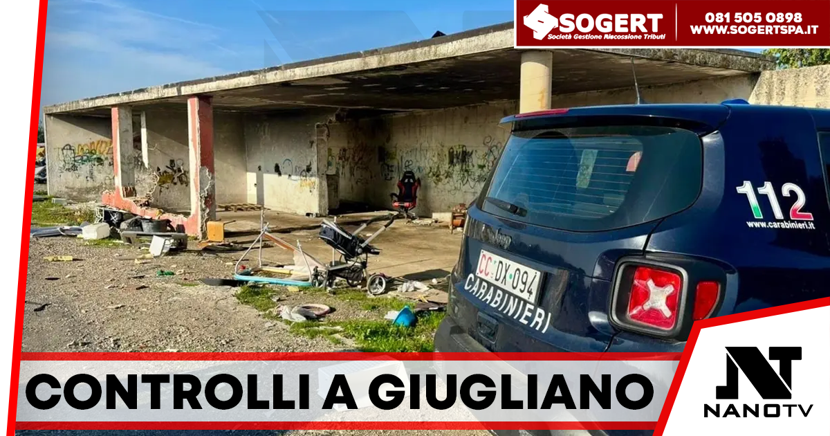 Controlli nel campo rom di Giugliano: scoperti minori non iscritti a scuola e veicoli irregolari