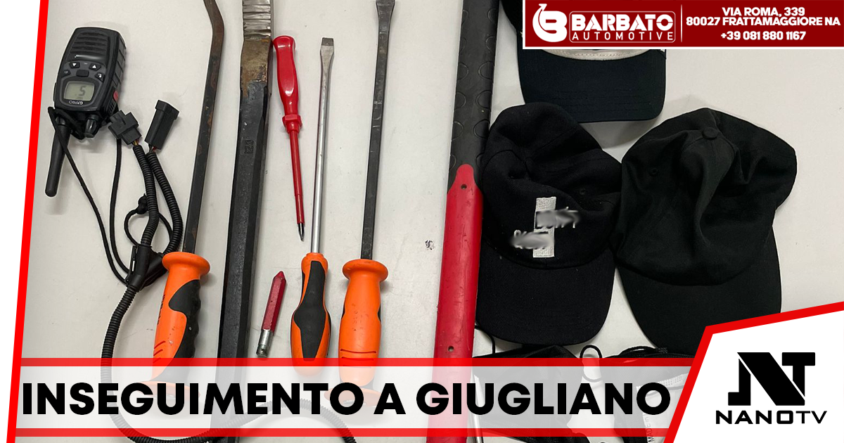 Inseguimento da film a Giugliano in Campania: arrestati quattro giovani del campo rom