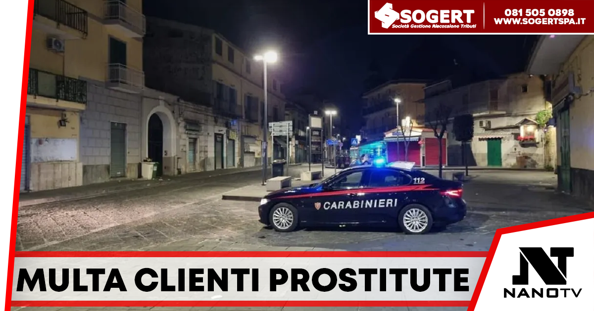 Varcaturo, multati cinque clienti di prostitute durante controlli