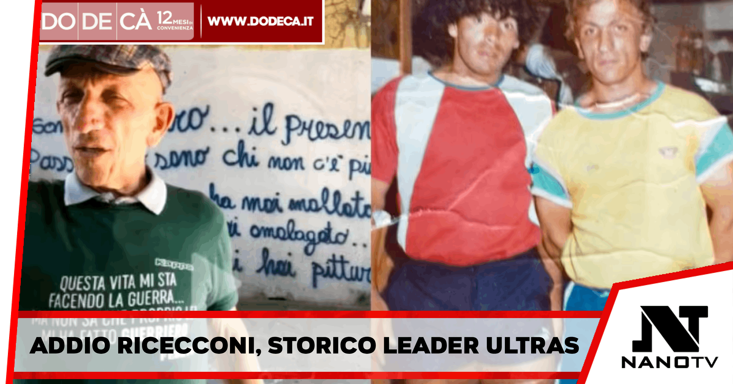 Napoli – Lutto tra i tifosi: addio a Luciano “Rececconi” Vivenzio, leader storico dei Fedayn