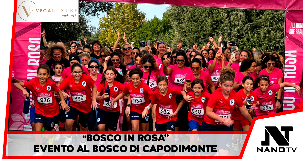 Bosco in Rosa: Settecento runners in rosa da 2 mesi a 84 anni per i viali di Capodimonte. L’evento