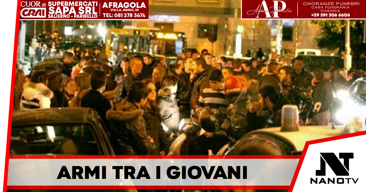 Napoli – Controlli dei Carabinieri della movida e delle zone frequentate dai giovani, sempre più armi diffuse tra i giovani