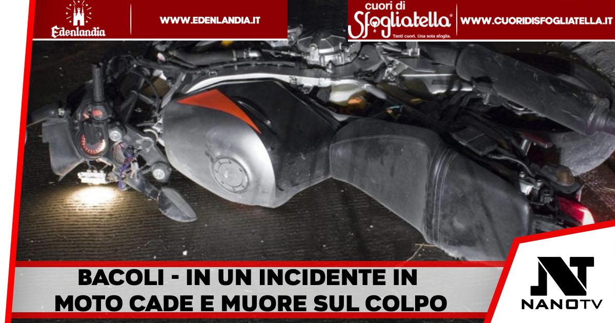 Bacoli – cade dalla moto e muore sul colpo