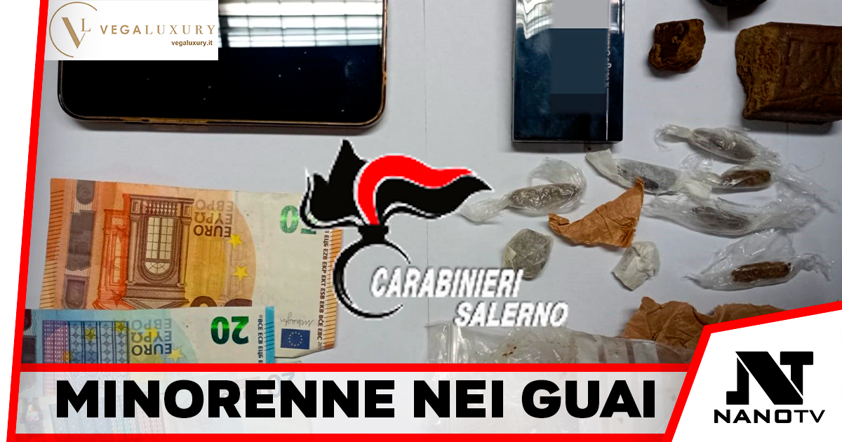 Contrasto allo spaccio di droga, minorenne arrestato nel salernitano