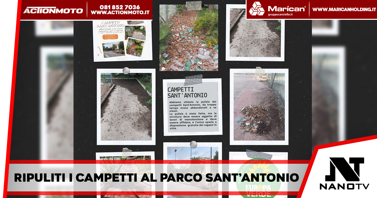 Afragola – Europa Verde: “Dopo la nostra denuncia abbiamo ripuliti i campetti di Sant’Antonio”