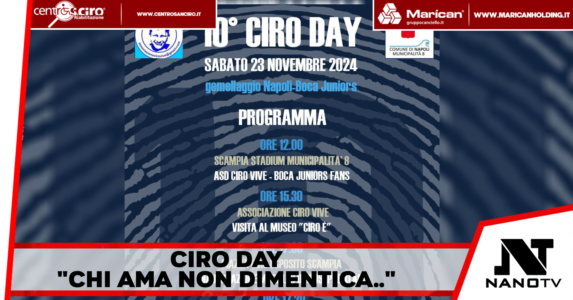 Napoli – #CiroDay: Una giornata per ricordare Ciro Esposito, Si terrà Sabato 23 Novembre nel giorno in cui il ragazzo avrebbe compiuto 40 anni “Chi ama non dimentica..”