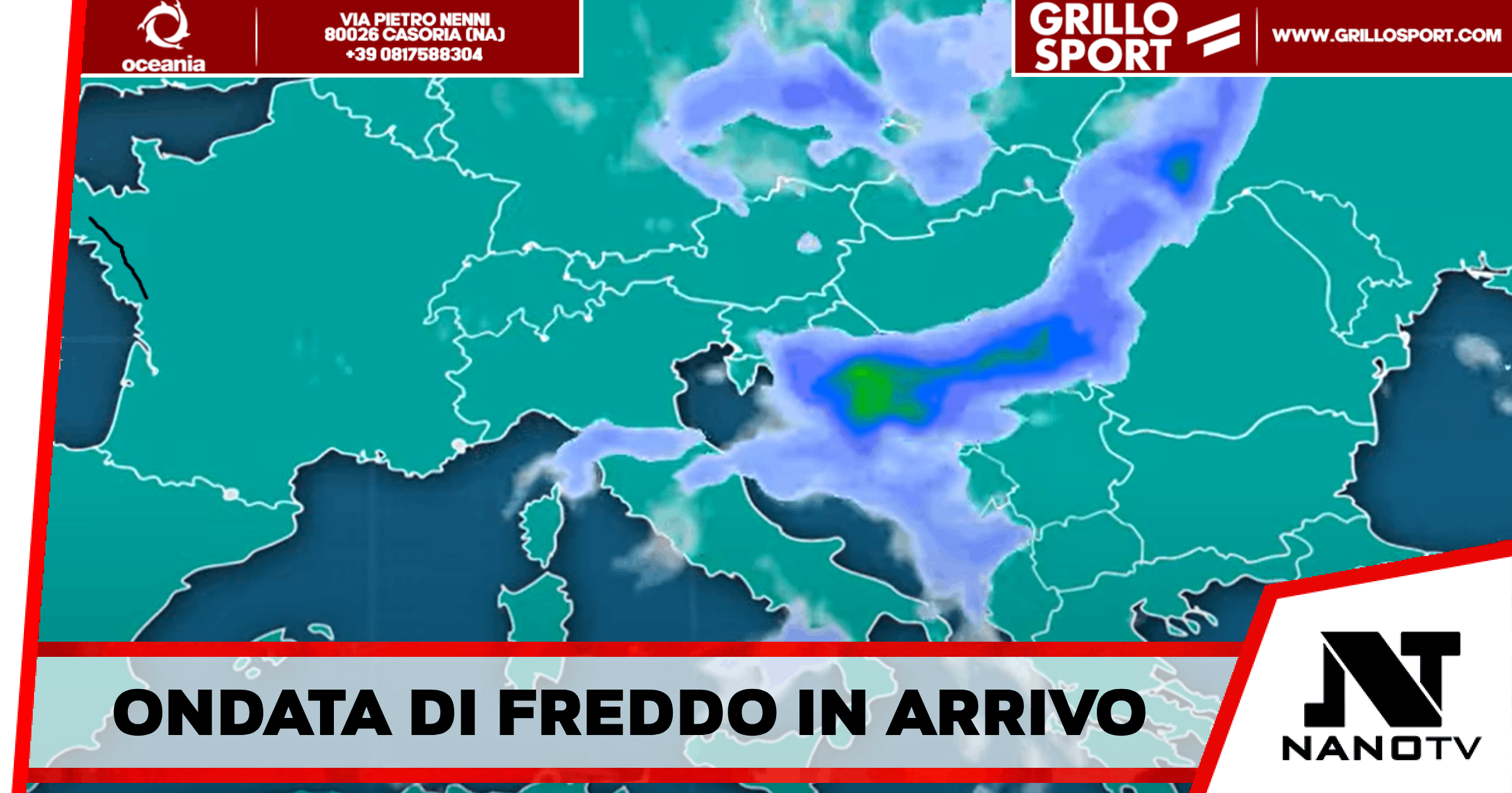 Italia – Ondata di freddo dai Balcani: temperature in calo e neve sull’Appennino
