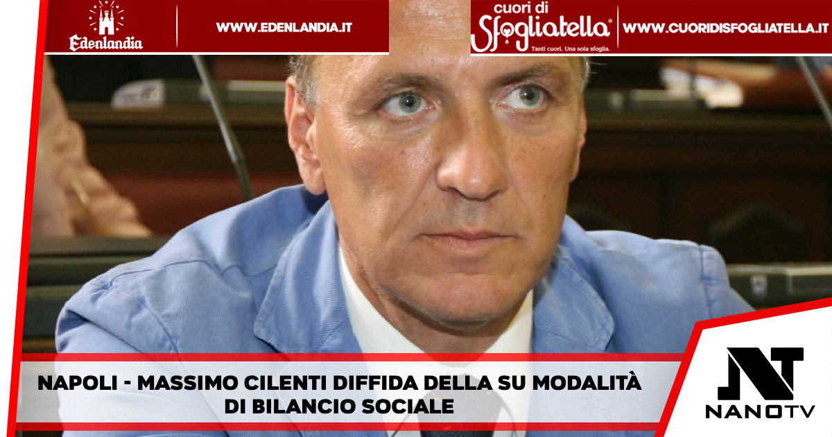Massimo Cilenti diffidente sulle modalità di redazione del Bilancio Sociale