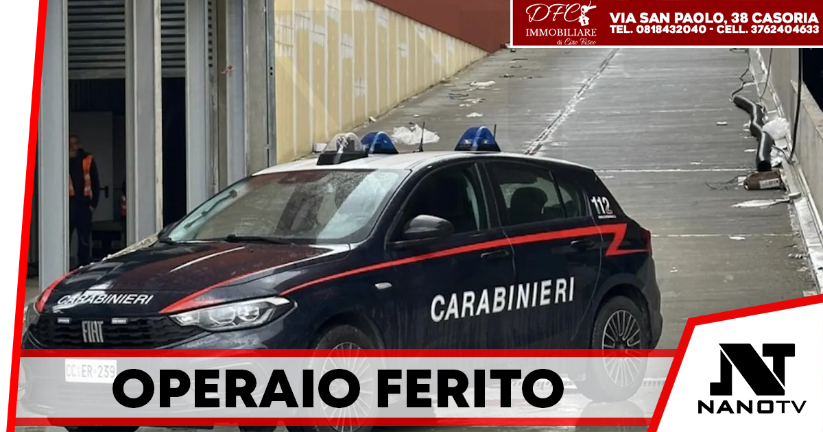 Incidente al Maximall di Torre Annunziata: operaio ferito dopo il cedimento di una tettoia