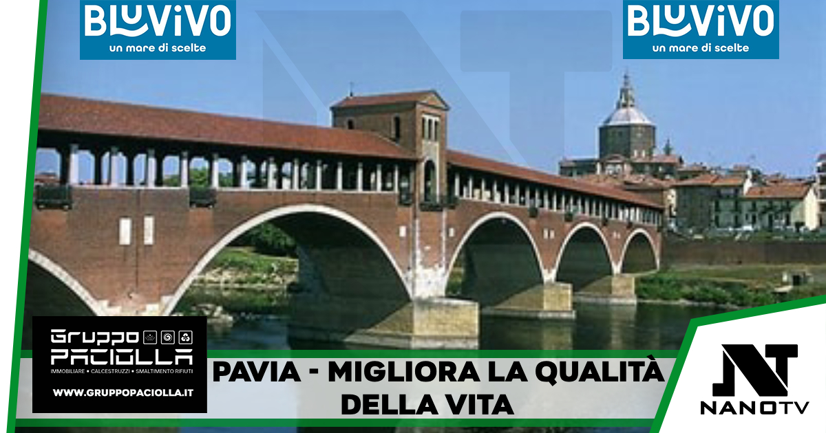 Qualità della vita per Pavia che guadagna 5 posizioni ed è al 50⁰ posto