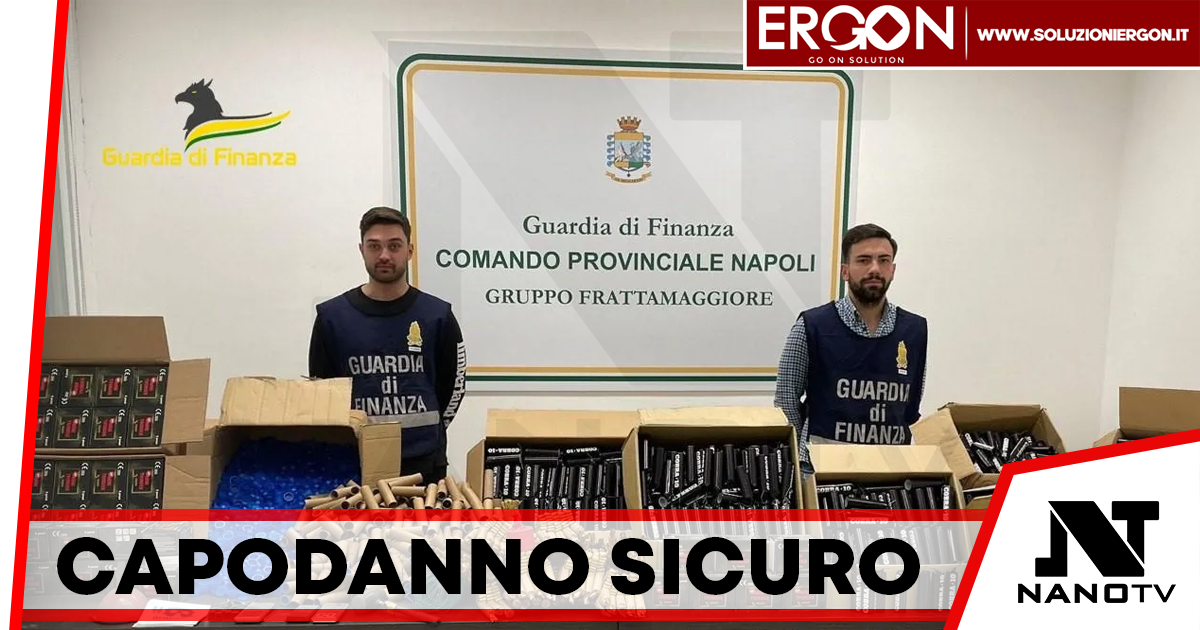 Capodanno sicuro a Napoli: sequestrate 3 tonnellate di botti illegali, 4 arresti e 14 denunce