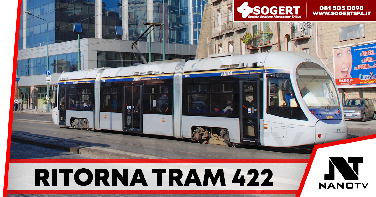 Napoli, torna la linea tranviaria 422: collegamento strategico e tram storici in servizio