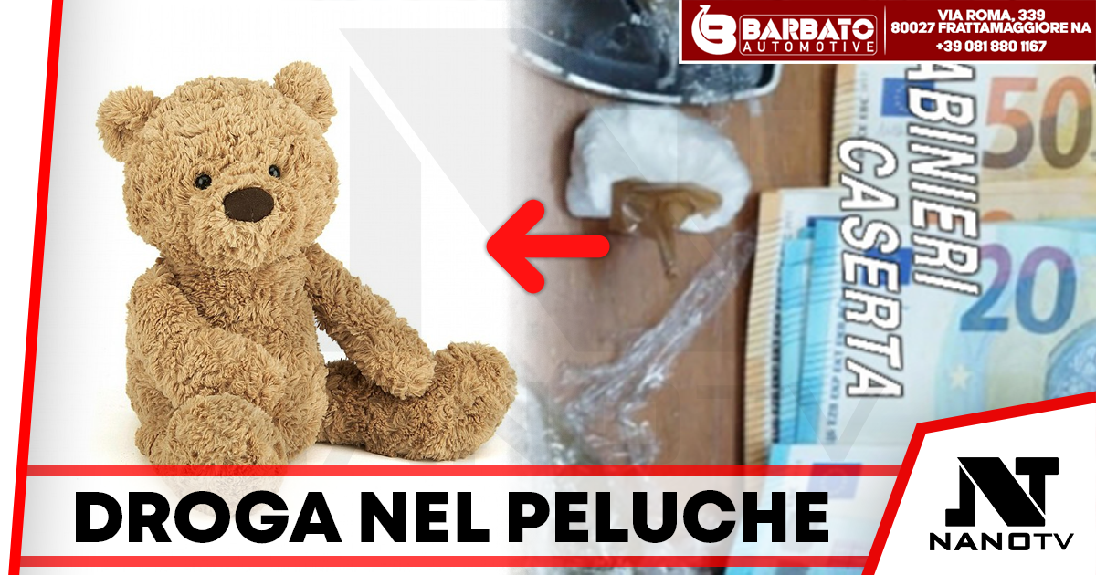Sant’Arpino: droga nascosta in un peluche, arrestato un 22enne