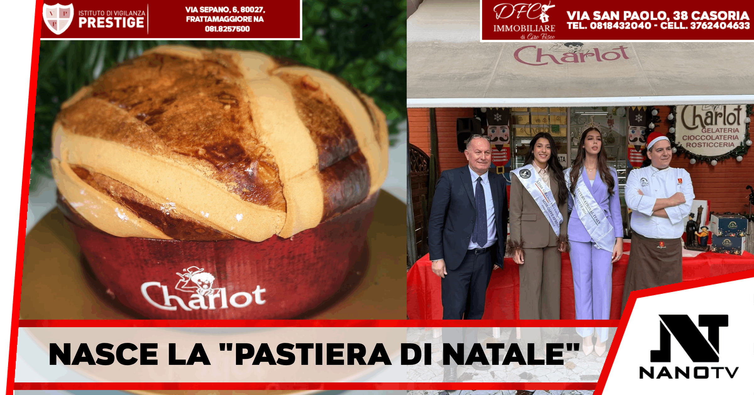 Cardito – Un capolavoro per il Natale: nasce la “Pastiera di Natale” di Giampiero Castaldo