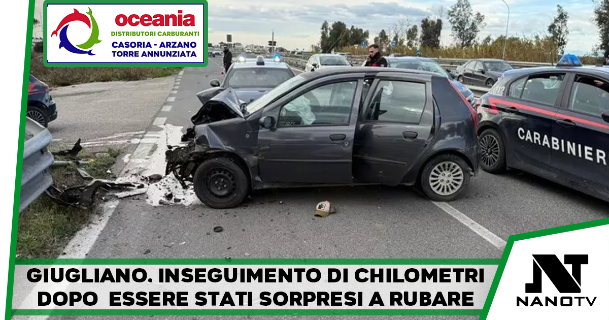 Per sfuggire ai Carabinieri provocano un incidente, due arresti