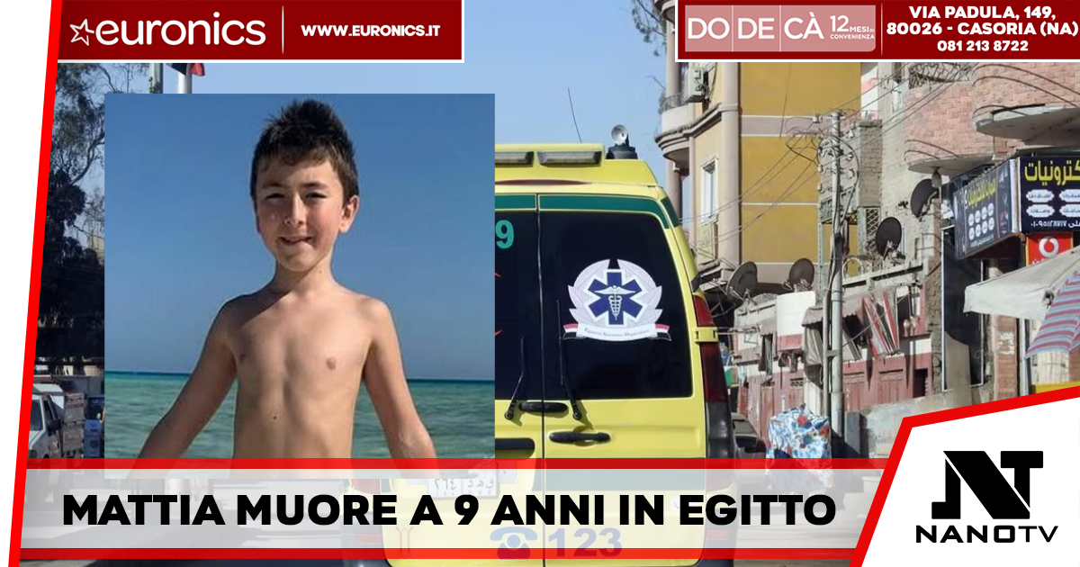 Udine – Bimbo di 9 anni muore in Egitto durante le vacanze natalizie con la famiglia