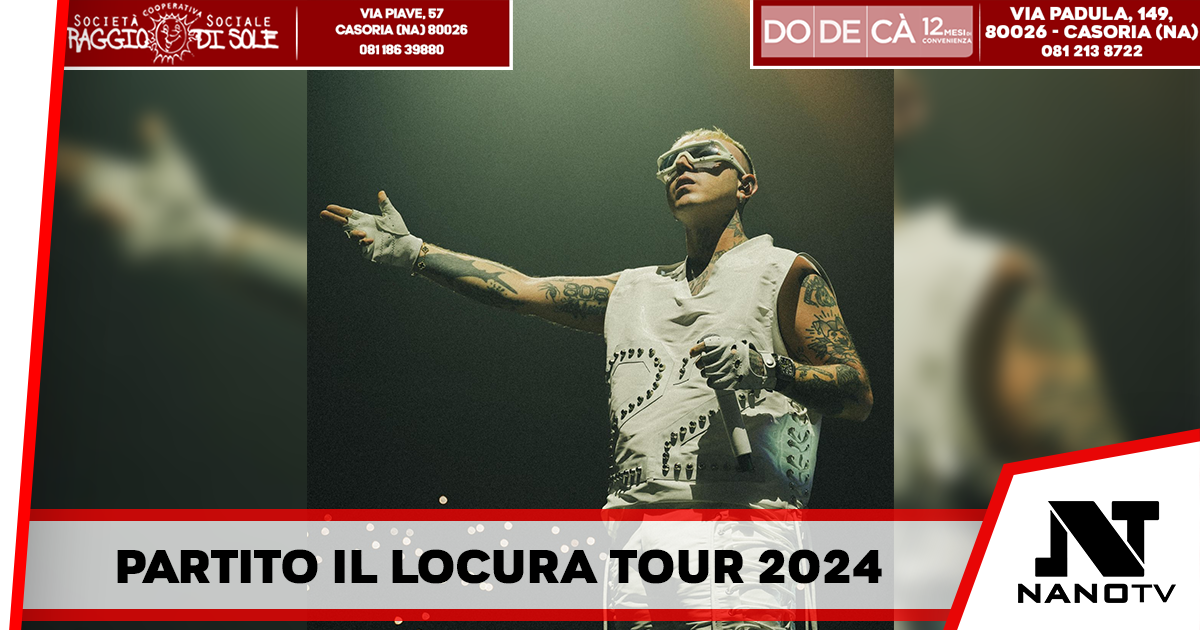 Eboli – Partito ieri il Locura Tour 2024, il nuovo Show di Lazza arriverà ad Eboli il 12 Gennaio