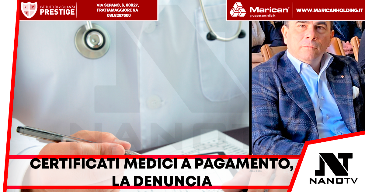 Certificati medici a pagamento: Polichetti (Udc) denuncia un sistema fuori controllo a Salerno