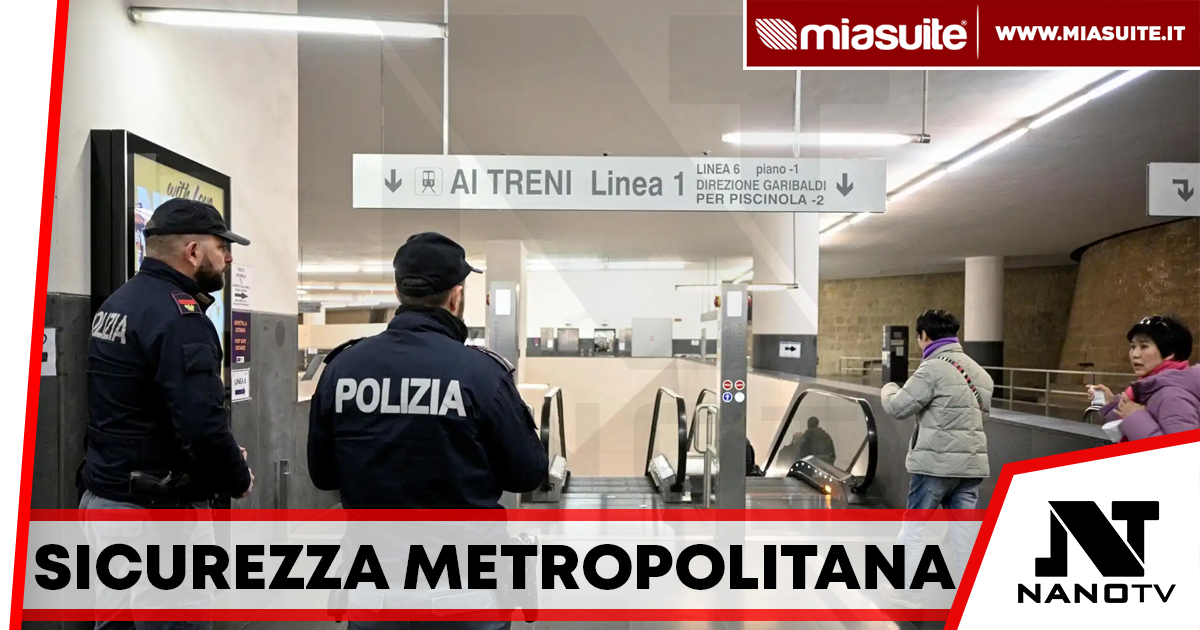 Napoli, 14 agenti Polmetro in pattugliamento sulle linee 1 e 6 della metropolitana