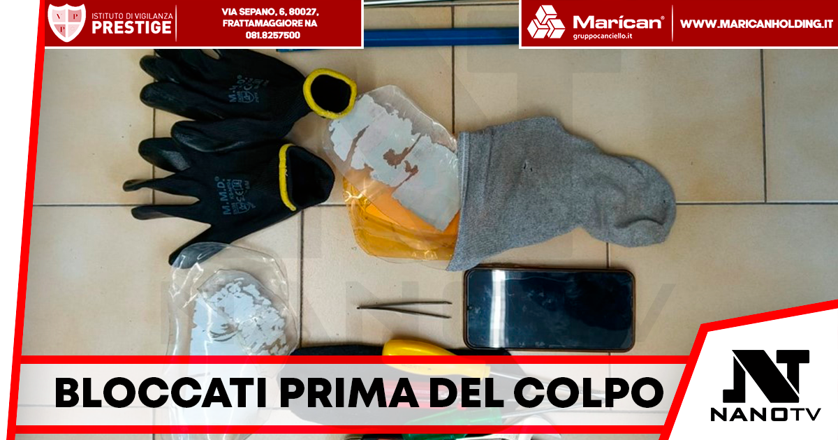 Salerno: fermati dagli agenti con arnesi atti allo scasso. Donna e minore bloccati prima del colpo