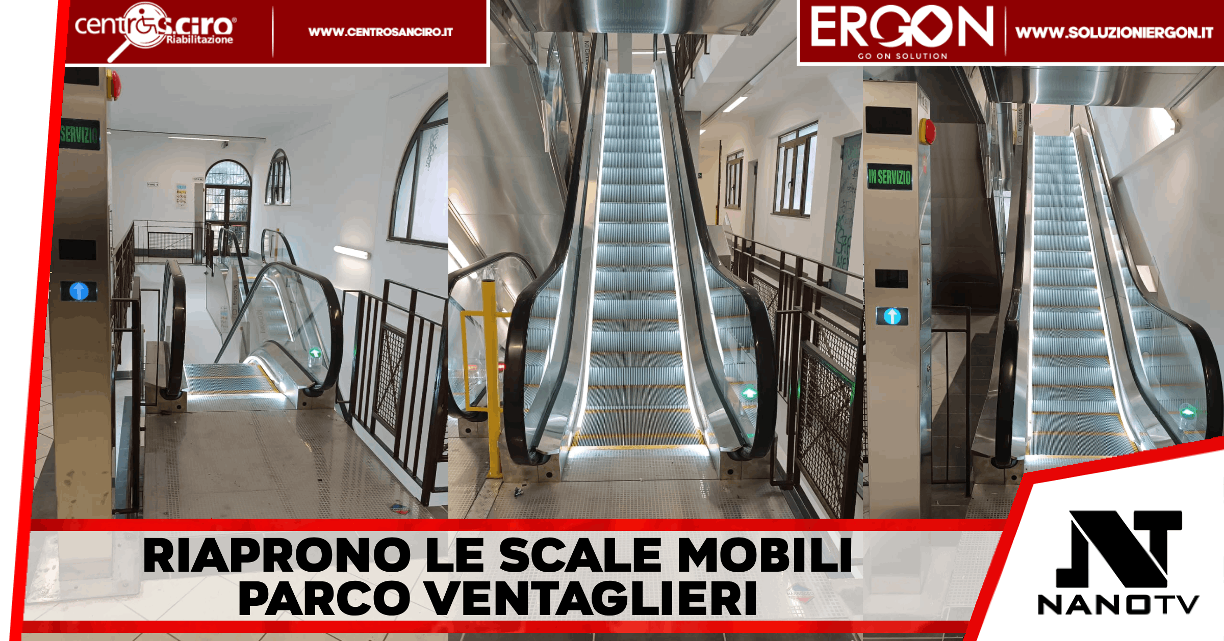 Napoli – Riaprono oggi al pubblico le Scale Mobili del Parco Ventaglieri